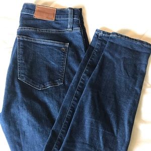 EUC Madewell 10” high rise skinny jeans
